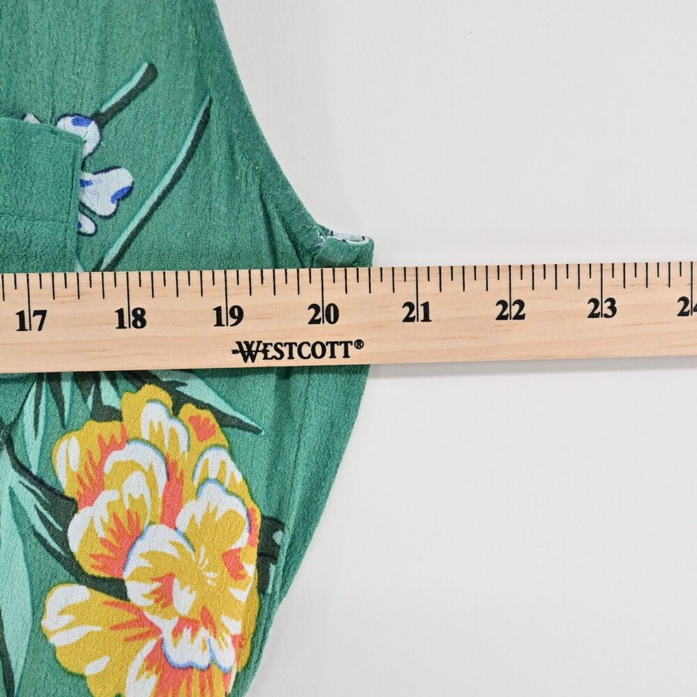 ANTHROPOLOGIE Dress Size 2 Maeve Rory Green Floral Sleeveless‎ Button Front Midi - Picture 11 of 12